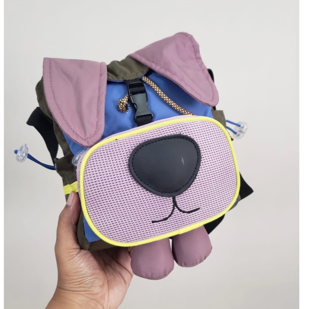 Zara Kids Animal Face Purple-Blue and Green